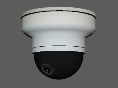 Dome Security Camera low poly  3D model