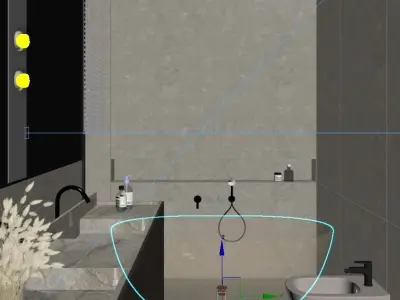 Modern Bathroom interior Design  3D model