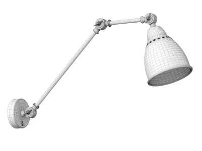 Wall lamp with switch A2055AP-1AB - 1BK - 1GY - 1SS - 1WH 3D model