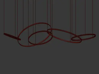 Octane Chandelier Collection 3D model