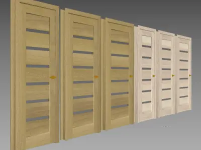 Interior doors set 3D model