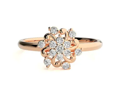 Women ring 3D print model 81