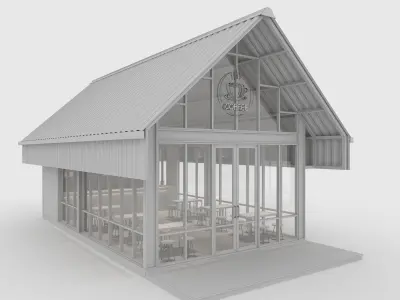 Cafe Modern 6 3D model