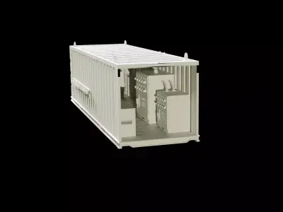 Gold Mining series no 1- electric container Free low-poly 3D model