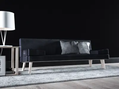 Sofa set - Interior Furniture 07 3D model