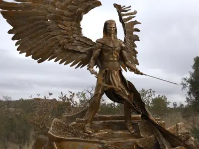 Egyptian Fallen Angel 3D model