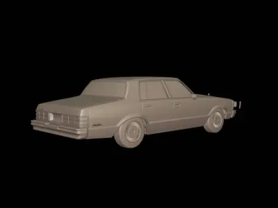 CHEVROLET MALIBU CLASSIC 1981 FOUR DOORS  3D print model