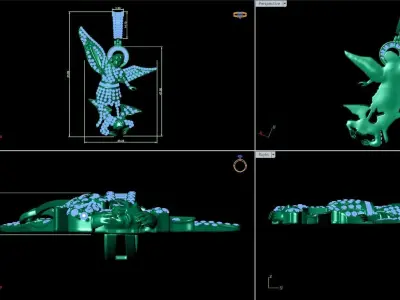 SAINT MICHAEL ARCH ANGEL PIECE 3D print model