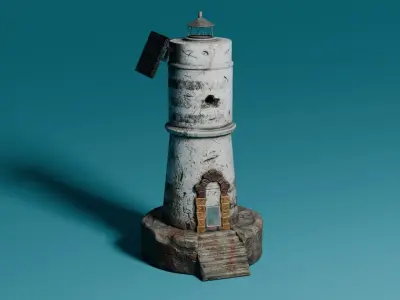 Lighthouse 3D model 7
