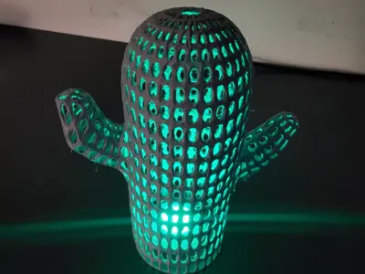 Cactus Desk Lamp Shade 3D print model
