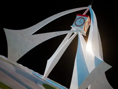 Deira Clock Tower DUBAI 3D model