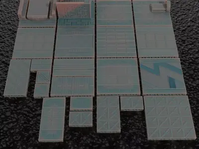 SCI-FI Ship - OpenLOCK 3D print model