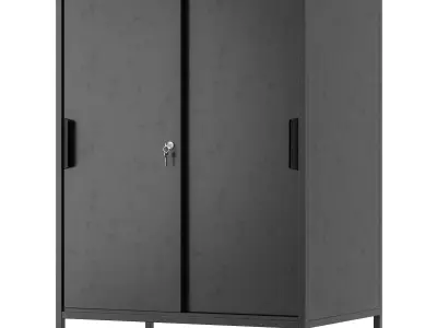 IKEA - TROTTEN Wardrobe with sliding doors 3D model