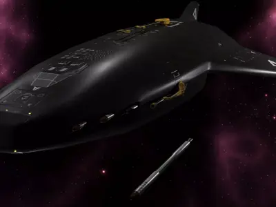 Spaceship Felix Low-poly 3D model