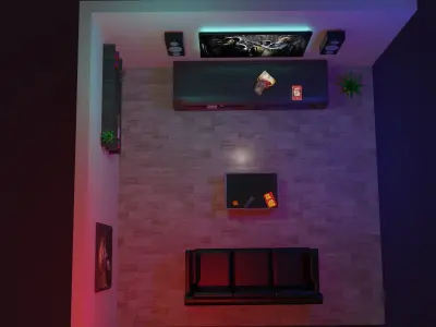 Interior Room Desing 3D model