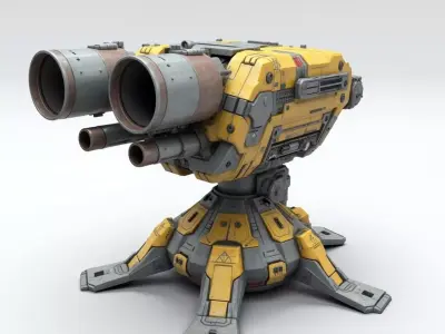 sci-fi weapon 5 3D print model