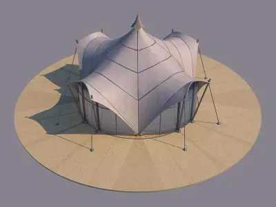 0202 - Circular Tent 3D model