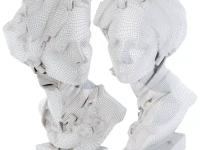 Geometric Bust Sculpture 3D model