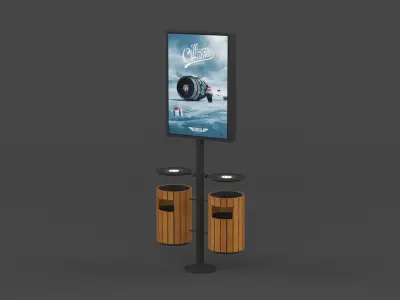 Ashtray Bin 3D model