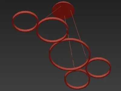 Capella LED Chandelier 3D model