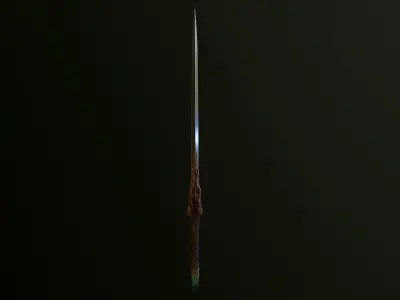 Sword Roots Low-poly 3D model