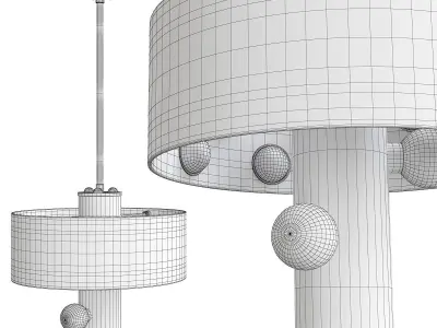 Hand Sculpted Contemporary Pendant by Kalin Asenov Studio Low-poly 3D model