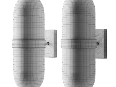 Hercule wall lamp Low-poly 3D model