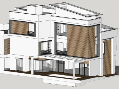 House Architectural Project 03 - The plan is empty 3D model