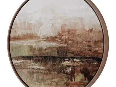 Abstract Painting Frame set 3D model 779