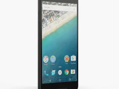 LG Nexus 5X Low-poly 3D model