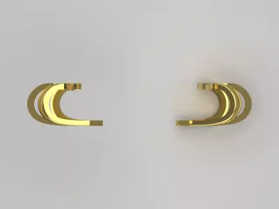 gold earr cuff ge0048  3D print model