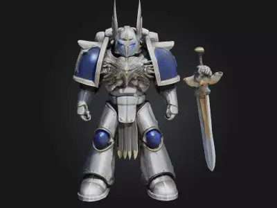 Silver Knight Sentinel 3D model