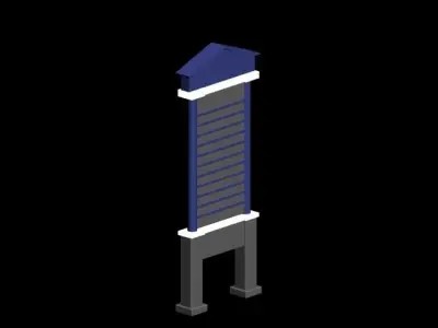 Signboard- street 3D model