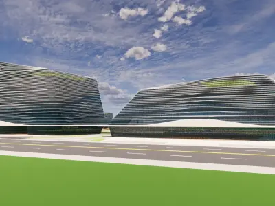 Modern City Block -A9 3D model