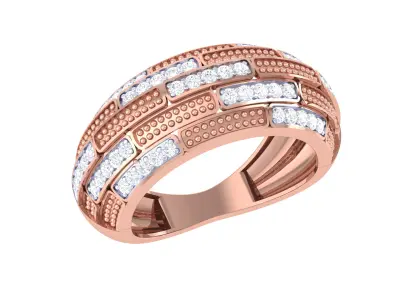 Women Ring  Render 3dm STL OBJ FBX Details 3D print model 217