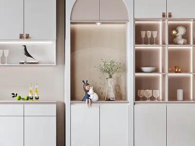 Cabinet Nordic Wine 3D model