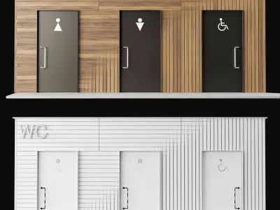 Public toilet 3D model