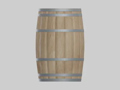 Light Toasted British Barrel 3D model