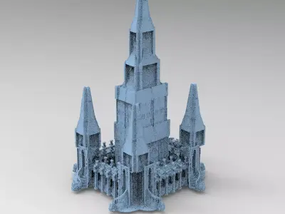 Third age Fort architecture 3 3D model