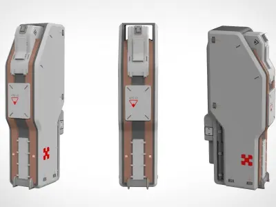 sci-fi Architecture kitbash 23 3D model