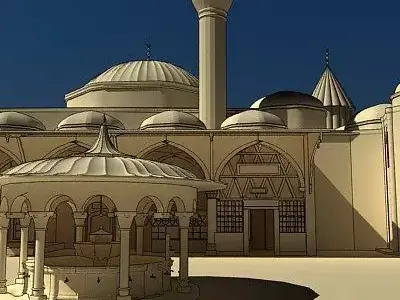 Mevlana Mosque 3D model
