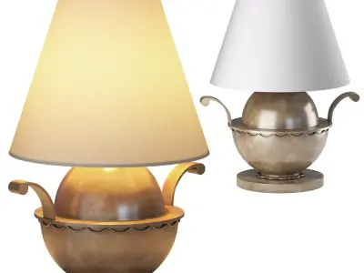 1stDIBS Swedish Modern Brass filigree Side Lamp 3D model