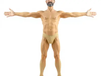 Textured Humanoid Creature model pack Low-poly 3D model