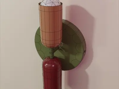 Customizable 3D Feature Wall Light Model 3D model