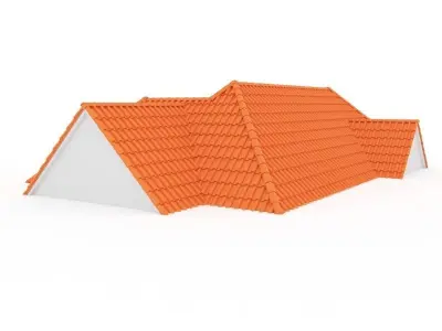 Realistic Roof Shingles 8 3D model