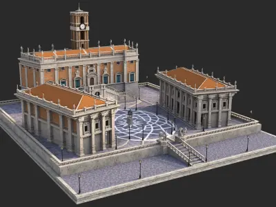 Piazza del Campidoglio 3D model