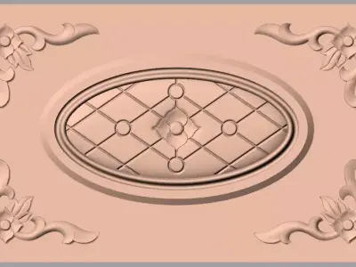 Artcam 3D relief STL models for CNC woodworking E128 3D model