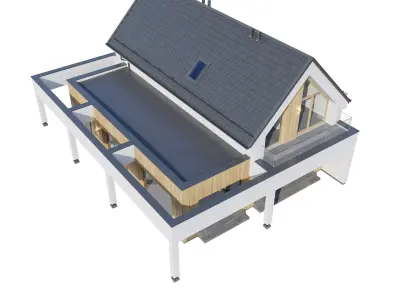 Modern house Korczynscy 3D model