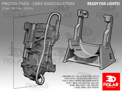 1984 GHOSTBUSTERS PROTON PACK 3D model