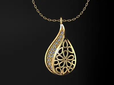 Pendant P093 3D Print Model 3D print model